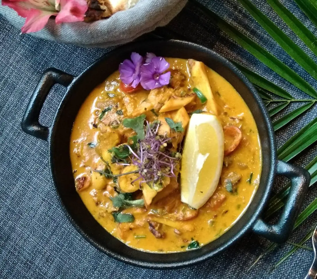 Curry de poisson au lait de coco et citron